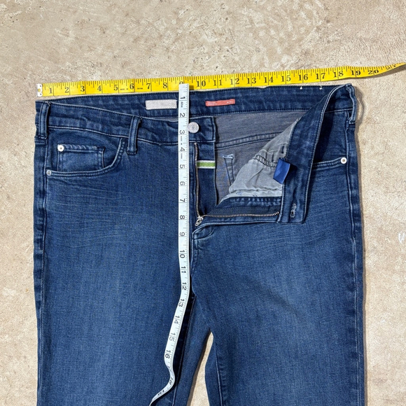 Anthropologie Pilcro Jeans Women’s Size 32 Tall Blue Wide Flare Leg Bell Bottom - Picture 2 of 12